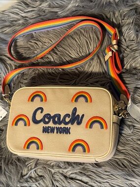 Coach Theo Camera Bag Rainbow NWT C2561-CBV12 Crossbody